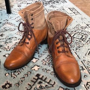 Rare Vintage Frye Lace Up Boots